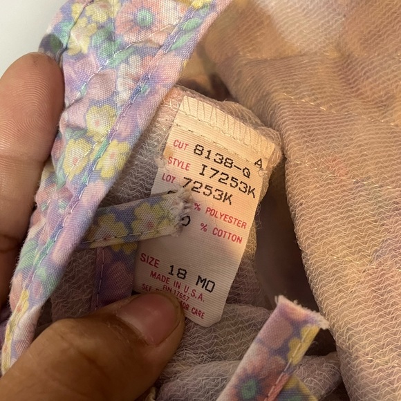 Two piece vintage overalls and shirts from playstuff size 18 months [H-27] - Picture 7 of 10